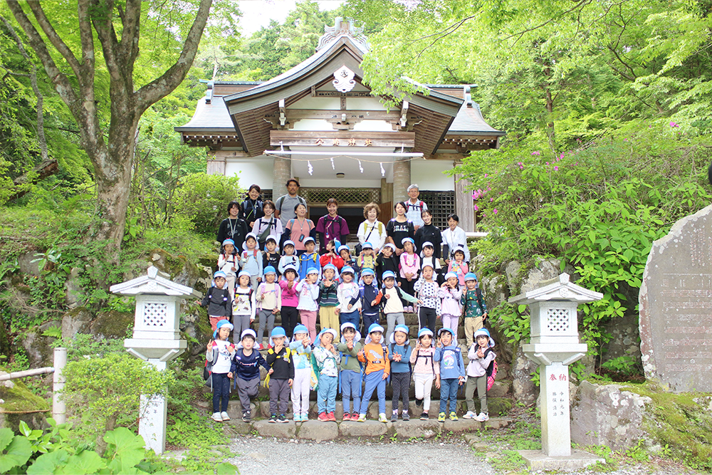 2024年はるかぜ保育園の5歳児金時山登山