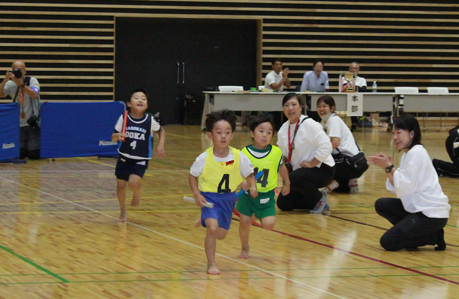 リレー予選　4歳児「上大岡vs港南vs大岡」
